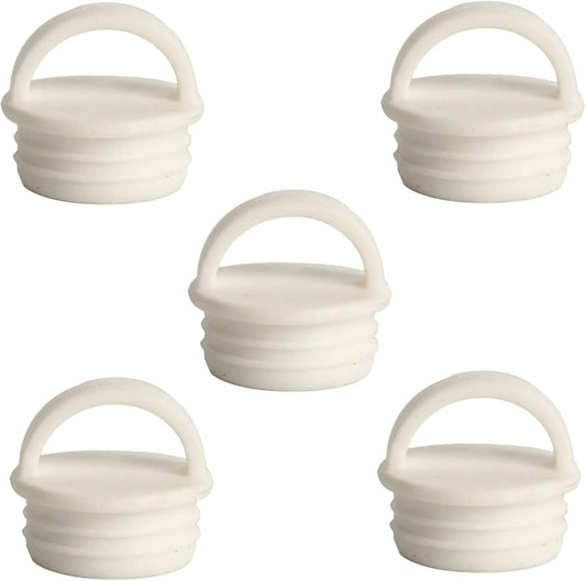 5 Pack Mop Bucket Drain Plug Replacement Sink Hole Stopper with Grips End Cap Cover for Mop and Bucket with Wringer Set Commercial Mop Bucket Spin Mop System Flat Squeeze Mop 19mm 3/4 Inch