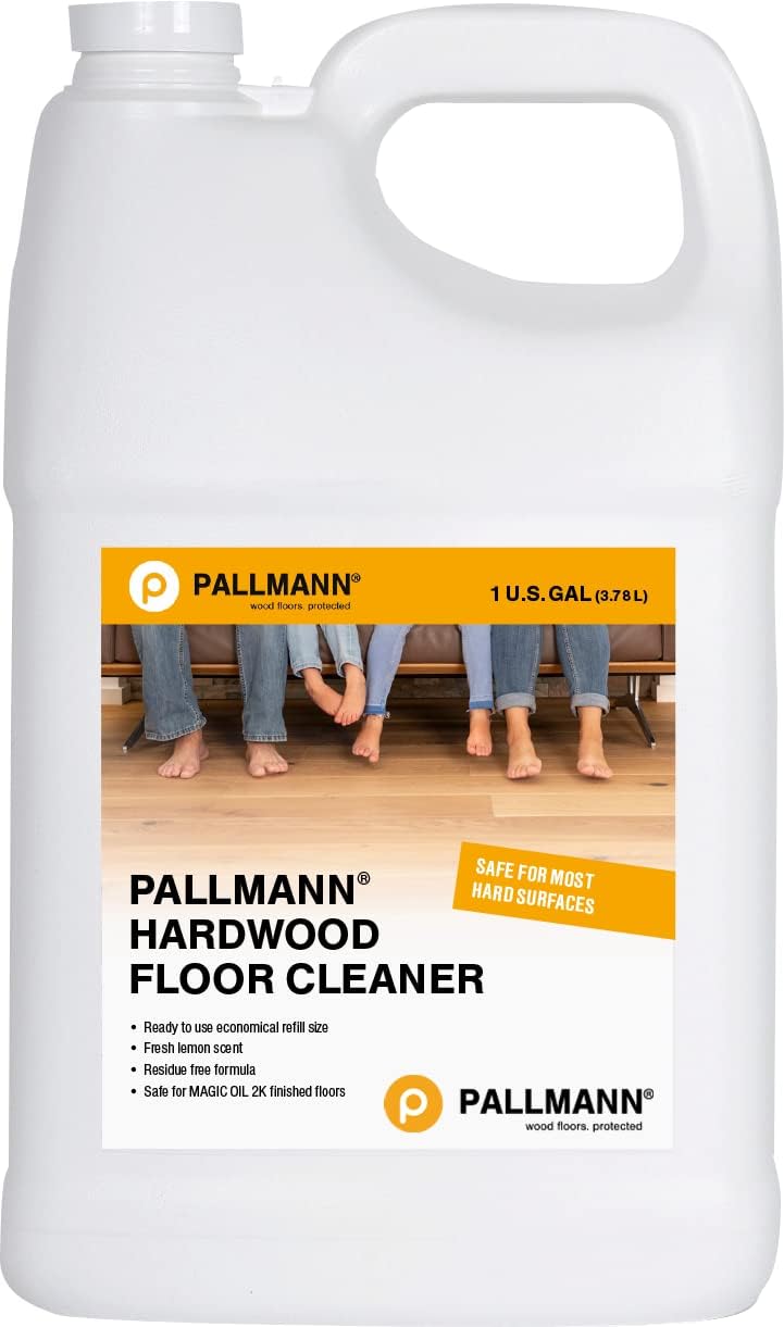 Pallmann Hardwood Floor Cleaner - 1 Gallon Ready to Use Cleaner - Water-based Streak-free Formula