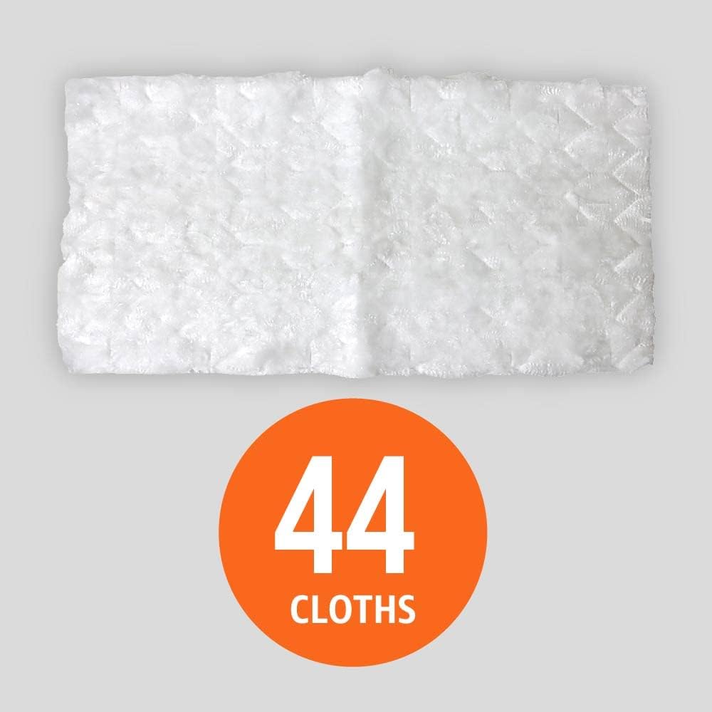 Amazon Basics Wet Mopping Cloth Refills, Floor Cleaning, Fresh Scent, 12 Count (Fits Swiffer Sweeper Mop Heads)