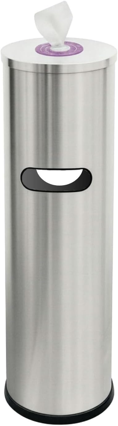Tazza Budget Gym Equipment Wipe Dispenser – Ultra-Discount Model with Lift-Off Access, Compact Wipes Holder & Built-in Trash Can