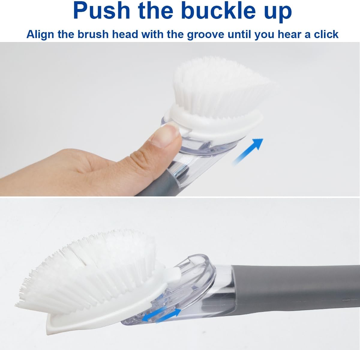 CELOX Dish Brush with Soap Dispenser, 1 Dish Wand & 3 Dish Brush Refill Heads