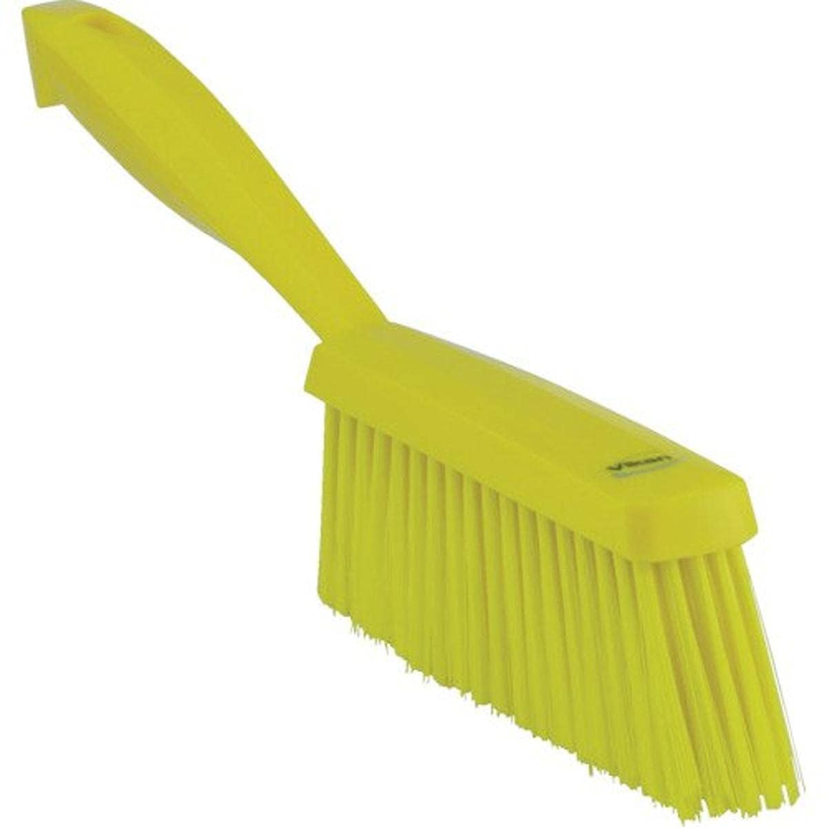 Vikan 45894 Bench Cleaning Brush, Polypropylene/Polyester Medium Bristle Dustpan Brush & Sweeper, 14 Inch, Red