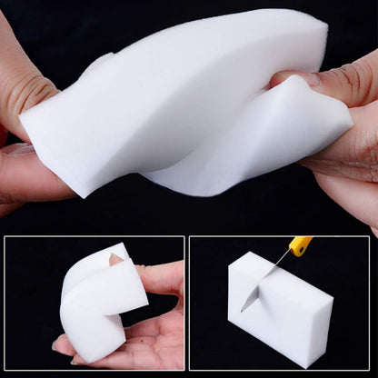 10 Pack Magic Sponge Eraser 3X Thick and Long Lasting Melamine Cleaning Sponges in Bulk - Multi Surface Scrubber Foam Cleaning Pads - Bathtub, Floor, Baseboard, Bathroom, Wall Cleaner （3.9*2.5*1.1in）