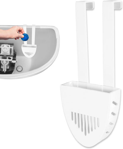 2 Sets Toilet Tank Tablet Holder, Hanging Toilet Bowl Carrier Hook Tablet Holder Hanger Bracket Caddy Avoids Dissolved from Polluting Water Tank Cleaning
