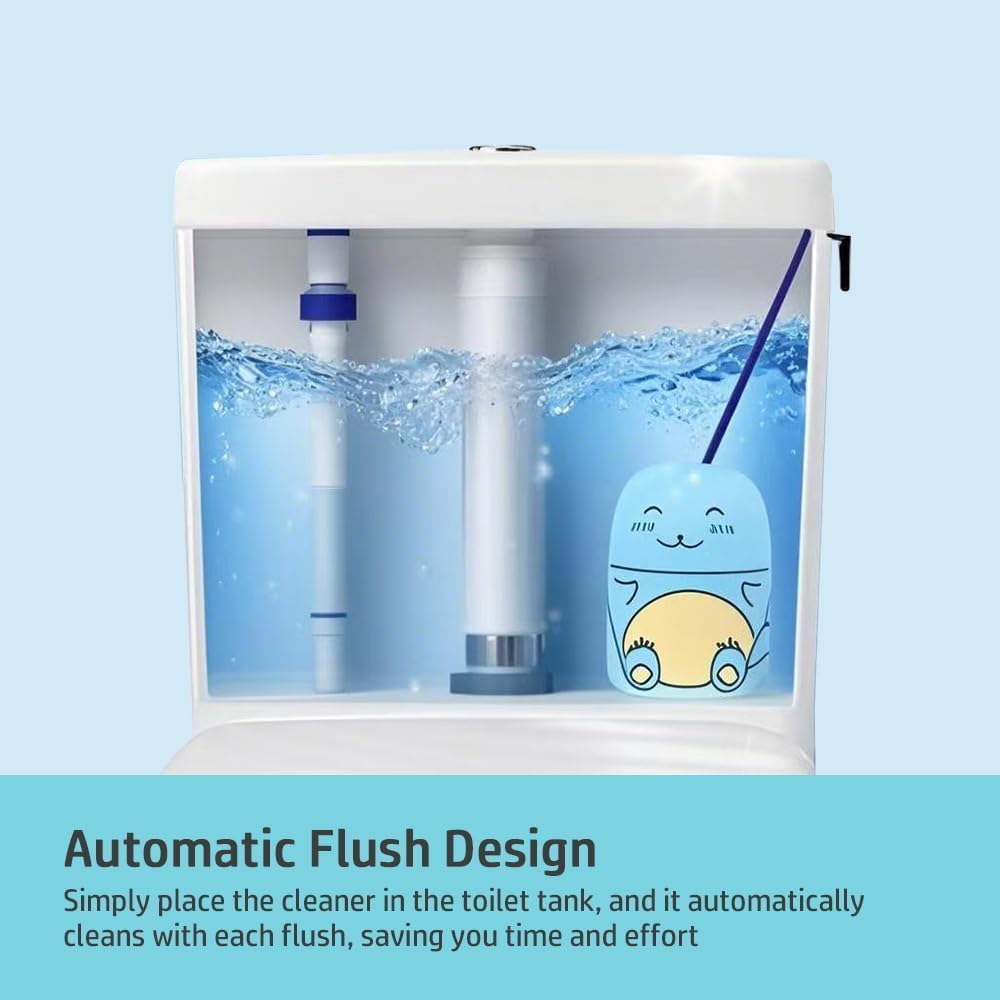 Cute Dinosaur-Shaped Toilet Bowl Cleaner Bottle, Bathroom Toilet Tank Cleaner with Ocean, Jasmine, and Peach Scent,Three bottles can be used for 9 months (Ocean&Peach&Jasmine)