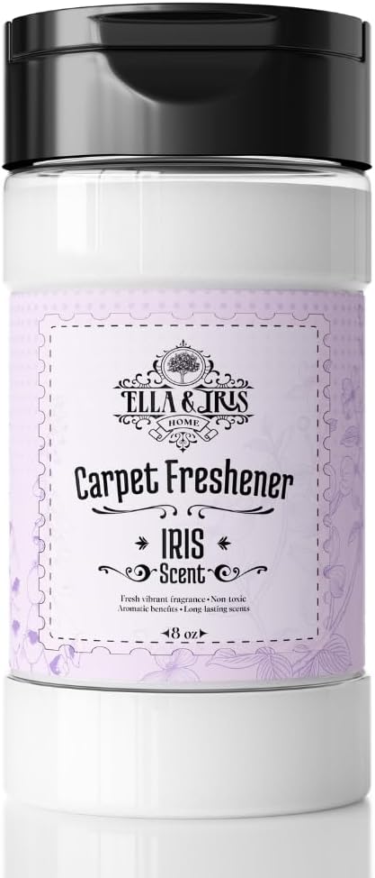 Ella & Iris Home Jamaican Hibiscus Carpet Freshener – Tropical Scent Natural Odor Eliminator & Deodorizer | Safe for Carpets, Rugs, Upholstery & Car Interiors | Made with Baking Soda