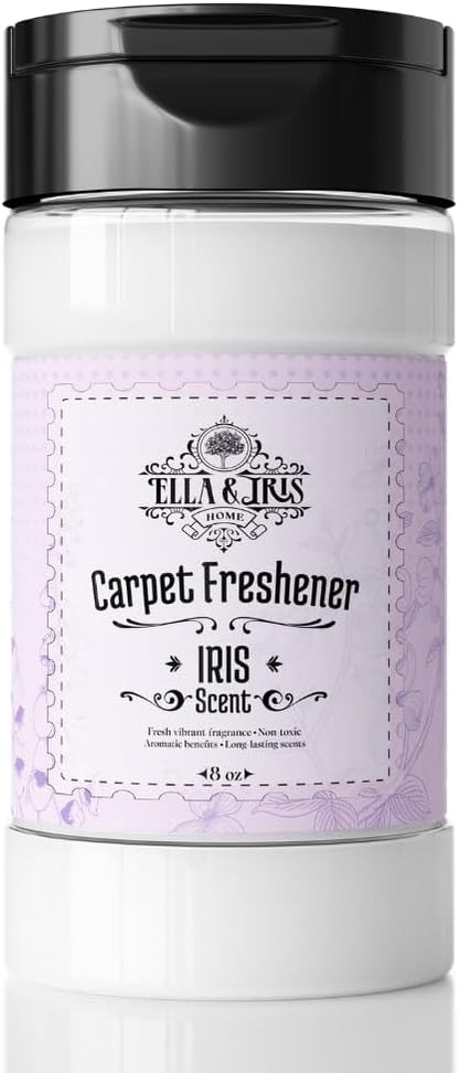 Ella & Iris Home Jamaican Hibiscus Carpet Freshener – Tropical Scent Natural Odor Eliminator & Deodorizer | Safe for Carpets, Rugs, Upholstery & Car Interiors | Made with Baking Soda