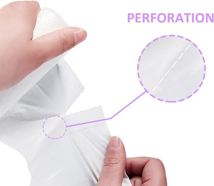 Small Trash Bags, Inwaysin Small Garbage Bags 4-6 Gallon Biodegradable Can Liners Thicken, Size Expanded, White 200 Counts