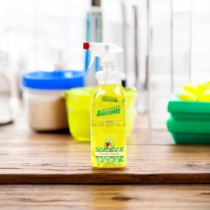 Plant-Based Bathroom Cleaner, 32 Fl Oz, All-Purpose Soap Scum Remover for Sinks, Tubs, Showers (Fresh Scent)