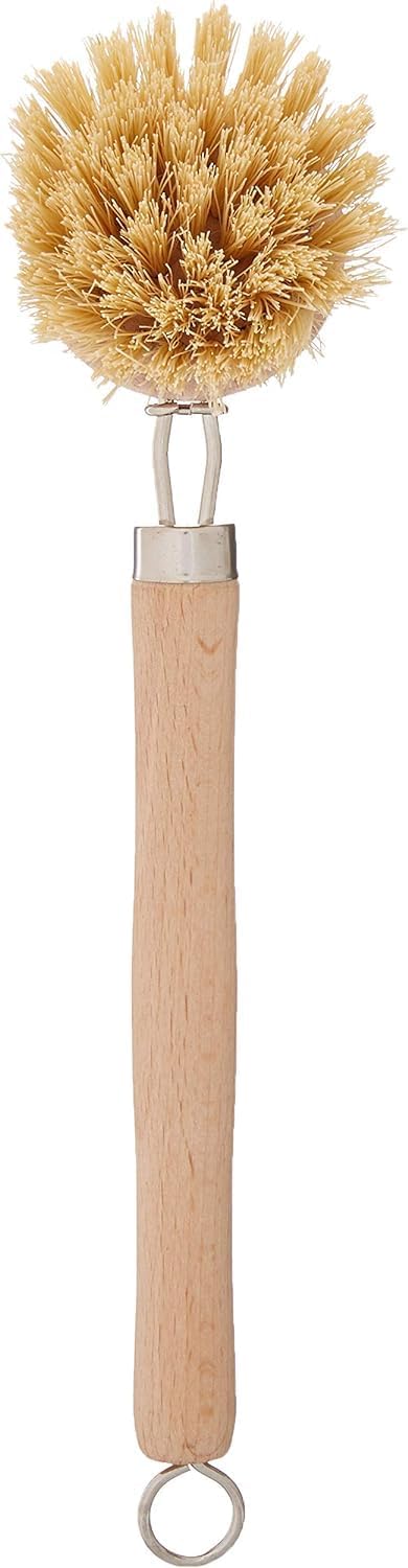 Fox Run Kitchen Brush, Stainless Steel Cleaning Brush for Tumblers, Glasses, Dishes, and Pans, 10.25"