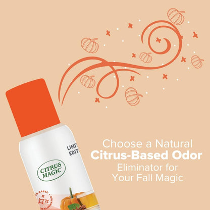 Citrus Magic Limited Edition Natural Odor Eliminating Air Freshener Spray, Orange Spice Cider, 3-Ounce, Pack of 3