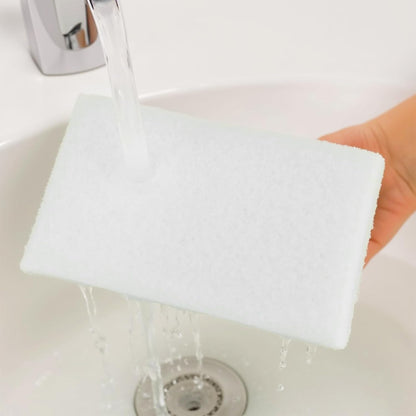 6 Pcs Hand Scrubber, Bathtub Scrubber with Handle, Non-Scratch Bathroom Scrubbing Pads for Cleaning Shower Tile Bathtube Sink Swimming Pool Step & Corner (Blue)