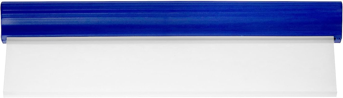 QWORK Car Squeegee, 2 Pack 12 inch Flexible Car Water Scraper Tool Silicone Window Squeegee for Car Or Home Use, Washing & Wiping Glass, Mirror & Shower Doors, Blue
