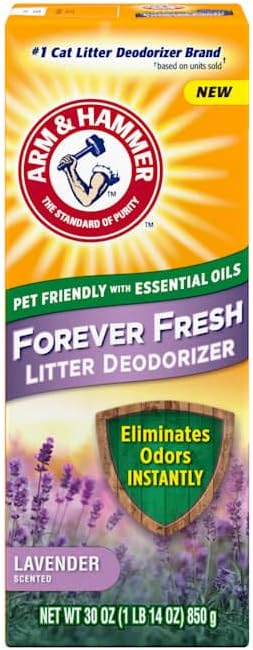 Arm & Hammer, Forever Fresh Pet-Friendly Lavender Scent Cat Litter Deodorizer, 30 Ounce