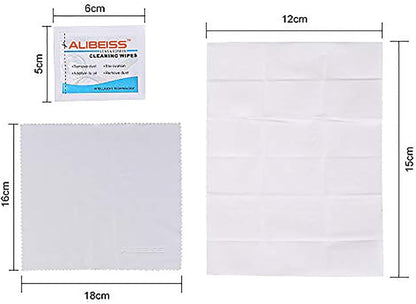 Pre-Moistened Lens Wipes ALIBEISS Screen Wipes for Glasses, Camera,Tablets, Smartphone, Screens and Other Delicate Surfaces,Pack of 100