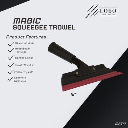 Lobo Tools Magic Squeegee Trowel for Knockdown, Drywall, Concrete, Epoxy (18")