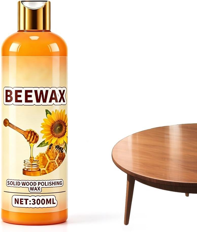 Beeswax Wood Polish, 2026 New Natural Beeswax Furniture Polish and Cleaner Micro Molecularized Essential Oil Spray Furniture Restorer for Floors Cabinets Tables (1PCS 120ML)