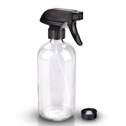Wedama Amber Glass Spray Bottles, 16 oz Glass Spray Bottles for Cleaning Solutions and Essential Oils, Refillable Empty Spray Bottle with Adjustable Nozzles for Alcohol, Plant and Hair Care (1 Pack)