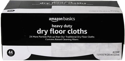Amazon Basics Wet Mopping Cloth Refills, Floor Cleaning, Fresh Scent, 12 Count (Fits Swiffer Sweeper Mop Heads)
