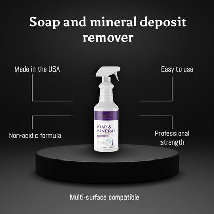 Non-Acidic Soap & Mineral Deposit Remover, 32oz