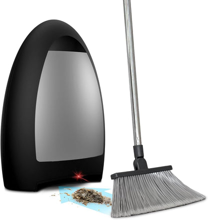 EyeVac Home Touchless Vacuum Automatic Dustpan - Great for Sweeping Pet Hair Food Dirt Kitchen - Ultra Fast & Powerful, No More Bending Down, Bagless, Corded, Automatic Sensors, 1000 Watt (White)