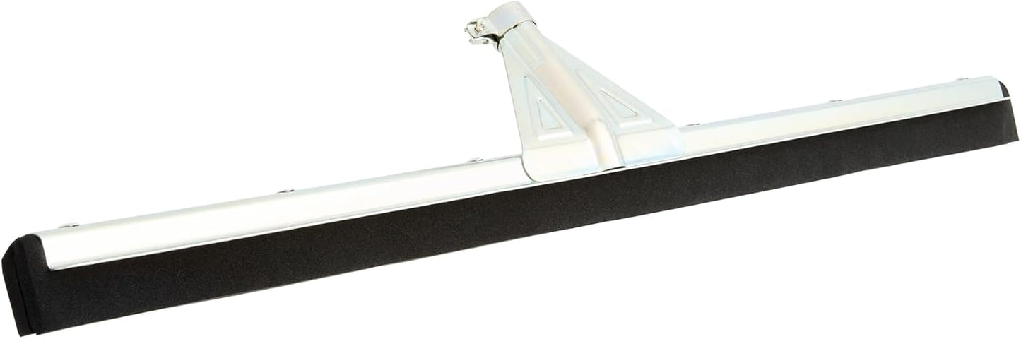 Restaurantware-SQUEEGEE ONLY: Clean Tek Professional 29.92 Inch Floor Squeegee, 1 Broom With Double Rubber Blade - Handle Sold Separately, Heavy-Duty, Steel Wiper For Concrete Floor