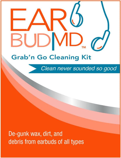 eosera® Ear Bud MD® - Complete Cleaning Kit for Crystal Clear Sound | Keep Your AirPods and Ear Buds Performing at Their Best | Cleaning Putty, Towelettes, Brushes