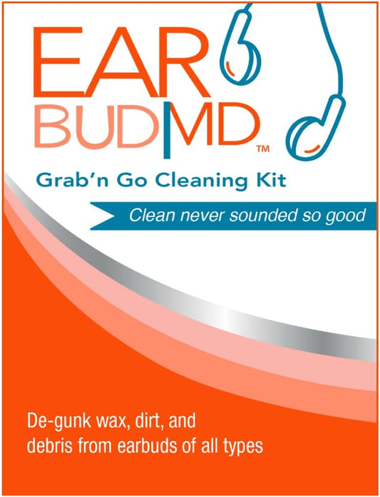 eosera® Ear Bud MD® - Complete Cleaning Kit for Crystal Clear Sound | Keep Your AirPods and Ear Buds Performing at Their Best | Cleaning Putty, Towelettes, Brushes