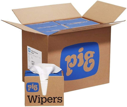 PIG PR40 All-Purpose Wipers - 12 boxes of 75 wipers - Each wiper is 9.5" x 16" - WIP231