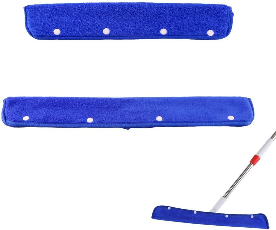 2 Pack Floor Squeegee Broom Cover Wrap Mop Sweeping Cloth Baseboard Cleaner Tool Adapter Converter for Multifunction Magic Broom Floor Squeegee Brooms Rubber Garage Shower Floor Scrubber
