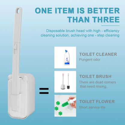48 Count Disposable Toilet Brush Refill Pads, Disposable Toilet Bowl Wand Refills, Toilet Cleaning Refills, Toilet Scrubber Refills, Brush Head Replacement