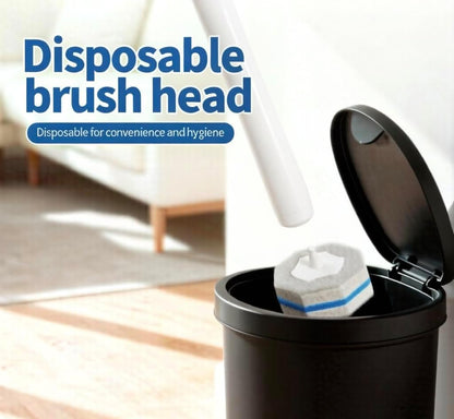 Disposable Toilet Brush Cleaning System with 50pcs Toilet Bowl Wand Refills for Clorox Toilet Bowl Wand Kit,Wall Mounted Disposable Toilet Bowl Brush and Holder Set for Bathroom Cleaning