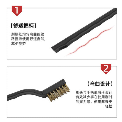 SUJAYU Brass Wire Brush Rust Remover, Small Wire Brush for Cleaning, Paint Stripper for Metal, Wood, Rustoleum Fabric Spray Paint (Brass, 12.00)