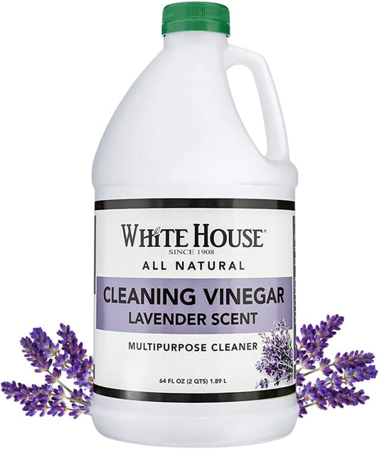 White House Cleaning Vinegar, Natural, Safe Multi-Purpose Home Cleaner (64 Fl Oz (Pack of 1), Lavender)