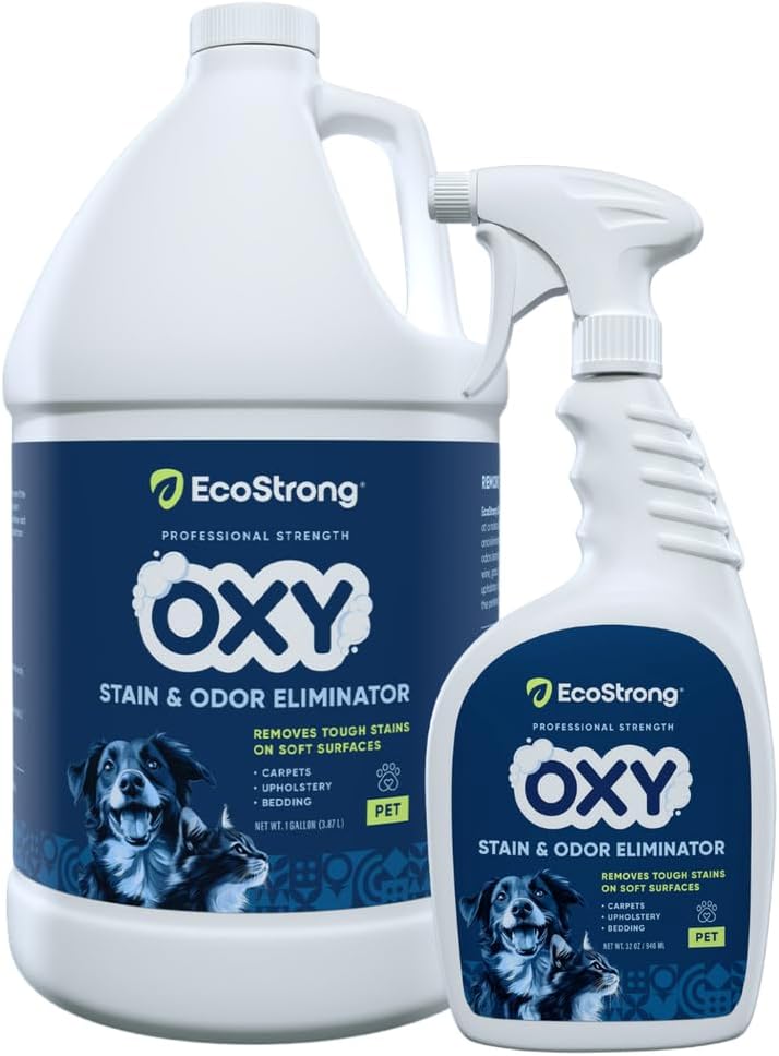 Oxy Pet Carpet Cleaner Spray | Pet Stain Remover for Pet Urine, Cat Pee, Dog Poop | Deep Spot Treating Action on Carpeting, Upholstery, Laundry, Pet Beds & More (32 Fl Oz)