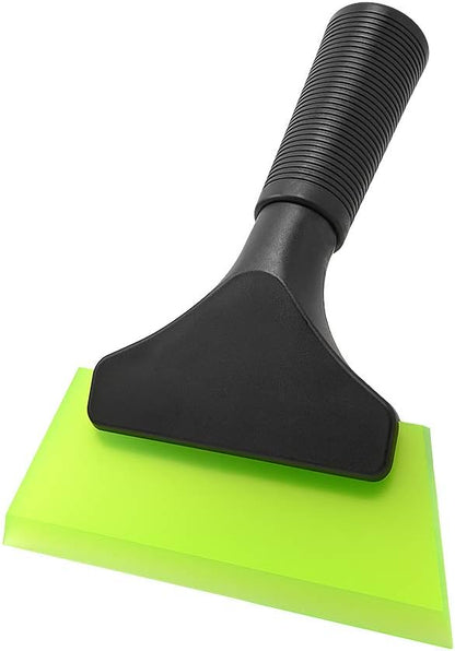 FOSHIO Small Squeegee with 5 Inch Dark Blue Rubber Blade Mini Wiper Window Tinting Tools for Mirror Glass Window Cleaner with Non-Slip Handle, 2 Pack