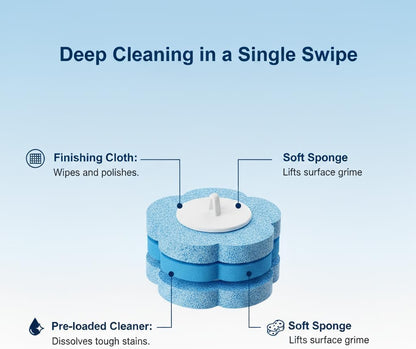 Disposable Toilet Brush for Bathroom Cleaning, Toilet Brush and Holder Set, Deep Cleaning Toilet Bowl Cleaner with Replaceable Heads, Hygienic Storage Design (White -Full Set with 24 Refills)