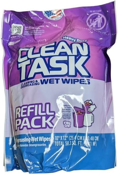 Sellars 90174 Clean Task Cleaning & Degreasing Wet Wipes Refill