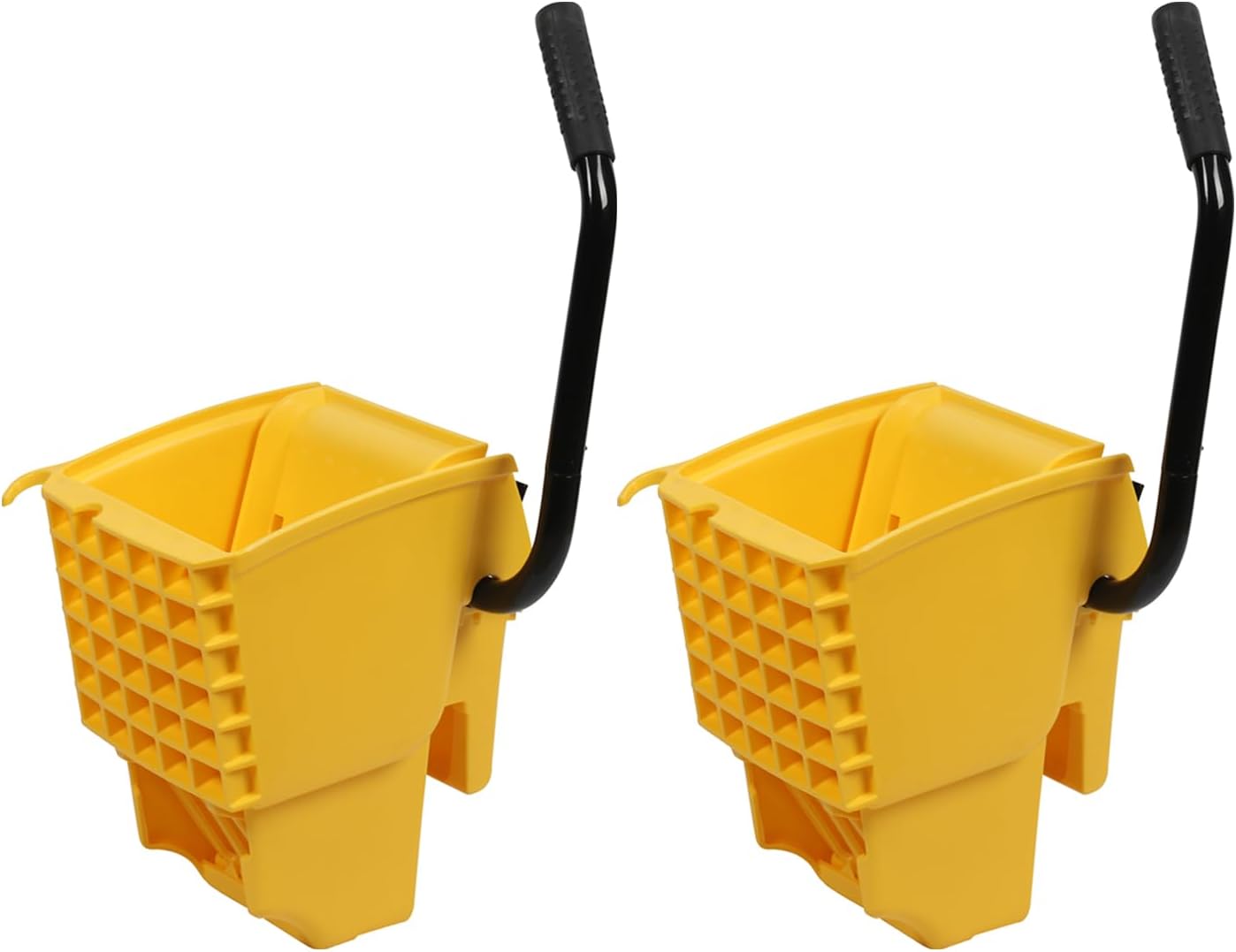 PLASTIC PRINCE Mop Wringer Only Side Press Wringer Replacement for Commercial Mop Bucket on Wheels - 26-Quart or 35 Quart, Yellow