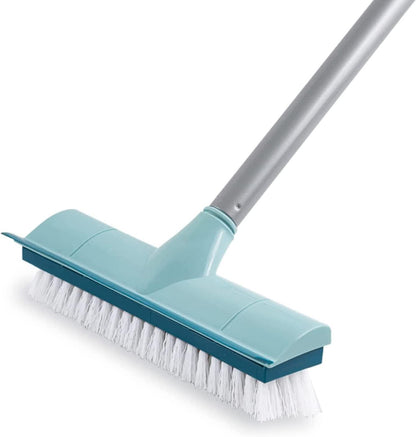 BOOMJOY Grout Brush with Long Handle, 57" Grout Cleaner for Tile Floors, Double-Sided with V-Shape Stiff Bristles for Bathroom, Patio, Kitchen, Wall, Corners and Deck