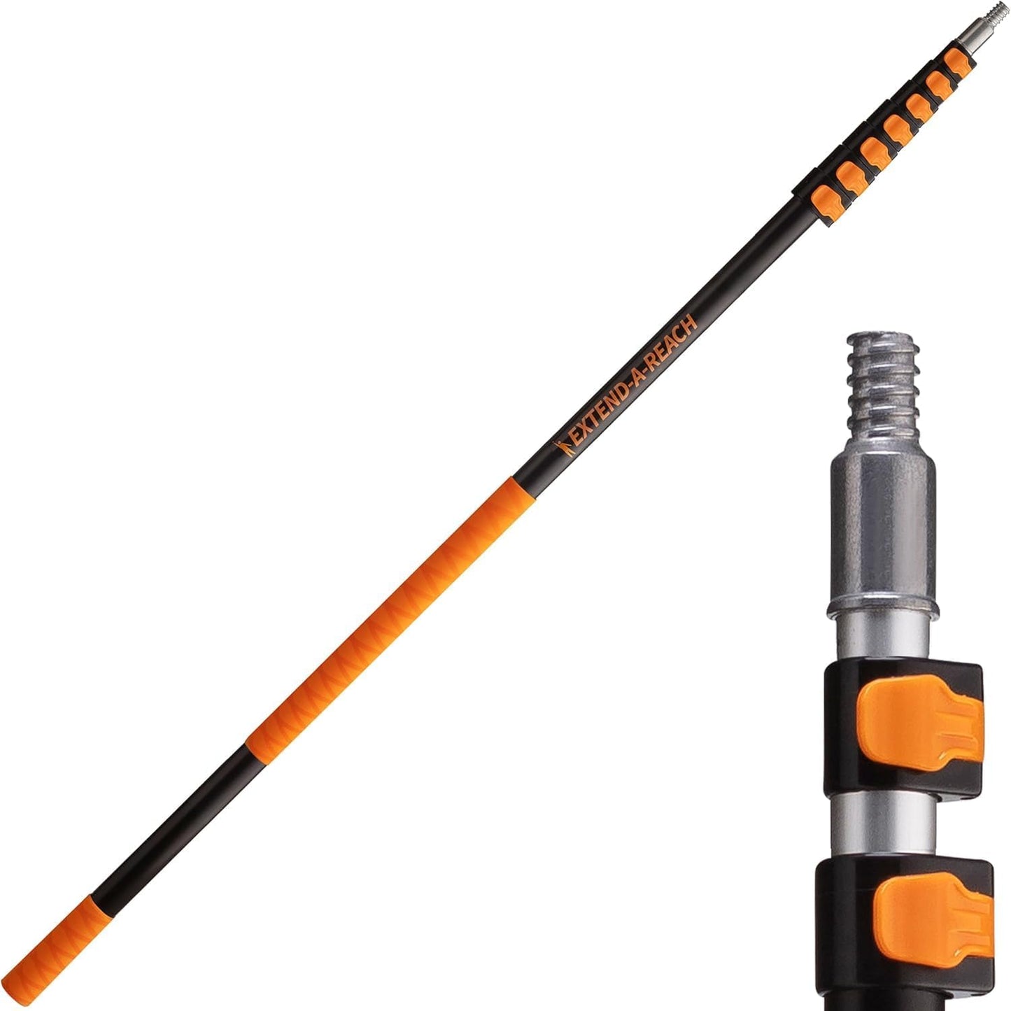 1.5-3 ft Long Paint Roller Extension Pole // Multi-Purpose Telescopic Extension Pole with Universal Twist-on Metal Tip // Lightweight & Sturdy Extendable Pole for Painting Dusting and Window Cleaning