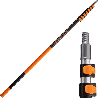 1.5-3 ft Long Paint Roller Extension Pole // Multi-Purpose Telescopic Extension Pole with Universal Twist-on Metal Tip // Lightweight & Sturdy Extendable Pole for Painting Dusting and Window Cleaning