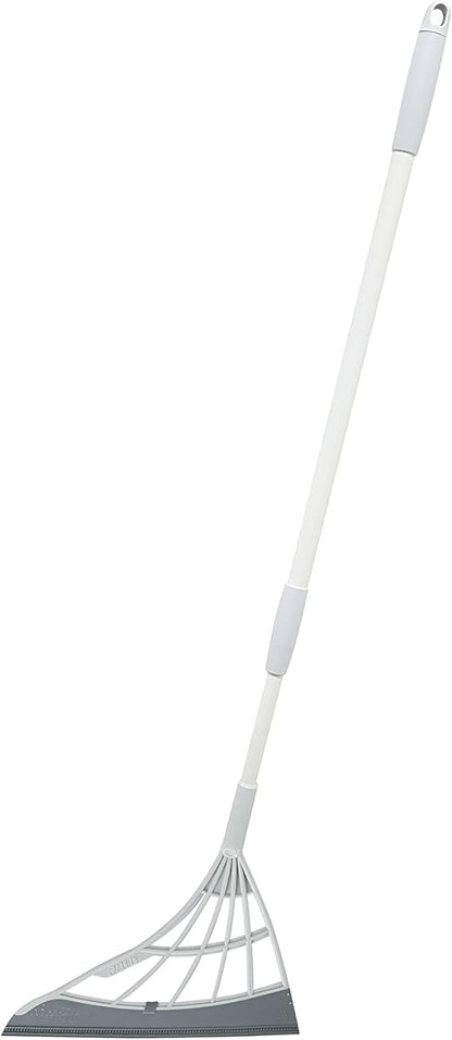 Original Broombi - All-Surface Silicone Broom, Squeegee, Pet Hair Remover - Smart Broom for Indoor Cleaning - Cleans Glass, Fine Dust, Hair, Liquids - for Smooth Floors, Rugs, Windows (Black)