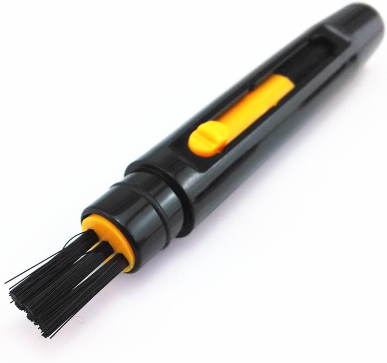 yueton?Pen Shape Double Ended Retractable Adjustable Button Cleaning Brush Mini Handheld Portable Magic Brush Cleaner Dusting Brush