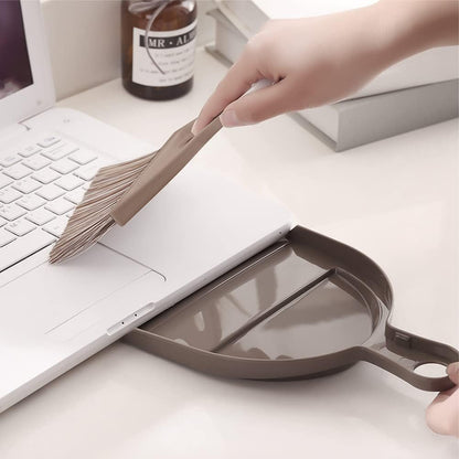 Small Mini Hand Broom Dustpan : Small Broom and Dustpan Set, Mini Broom and Dustpan Set, Mini Dustpan and Brush Set for Cat Litter, Kitchen, Tables, Countertops, Cars, etc.