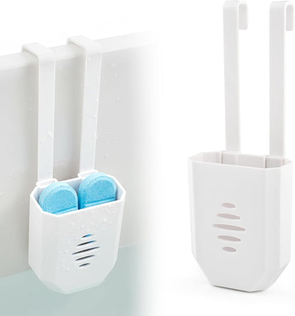 Toilet Tank Tablet Holder, 3.7 x 2.9 x 0.7 Inch Hanging Toilets Bowl Tablet Holder, Toilet Tank Bleach Tablets Bracket (1 pcs)
