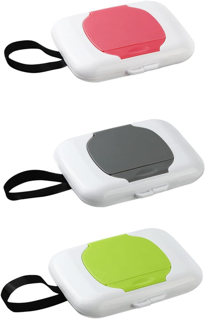 Refillable Wipe Holder Reusable Travel Wet Wipe Container Baby Wipe Hanging Box Case Baby Strollers Wipes Dispensers