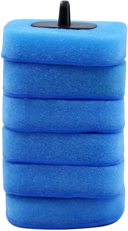 Disposable Toilet Bowl Brush with 12 Refills, Plastic Handle, Blue and Yellow, Dual-Color Sponge Heads, Toilet Cleaning Starter Kit (Yellow Refills)