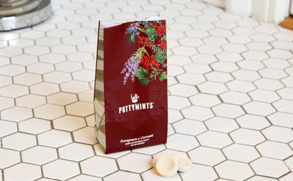 Potty Mints Dissolvable Air Freshener Toilet Tablets | Jasmine and Honeysuckle| Long-Lasting, Non-Toxic | Made in The USA | Discreet Packaging, Septic Safe | Travel Friendly (20 Bag)