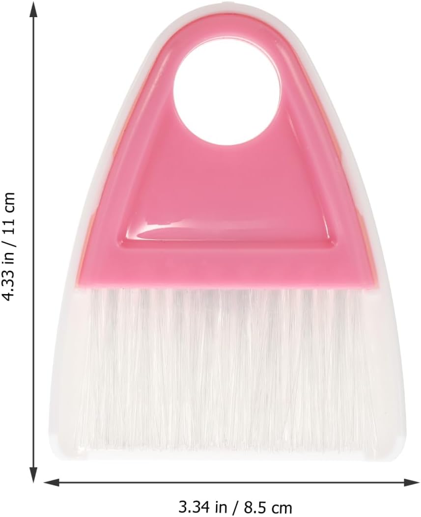 Mini Broom and Dustpan Set 2 Pieces Compact Desktop Cleaning Tools with Flexible Bristles for Pet Hair Household Debris and Car Interior Cleaning